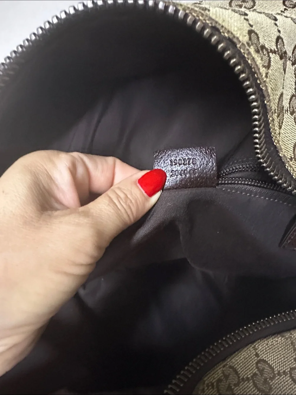 Gucci Brown GG Canvas Backpack with Red & Green Web Stripe